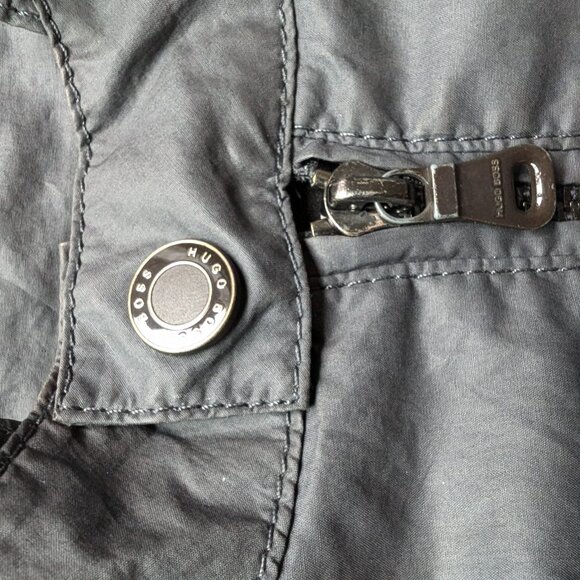 Hugo Boss Men’s Gray Utility Field Jacket 100% Cotton Size M - Picture 3 of 11